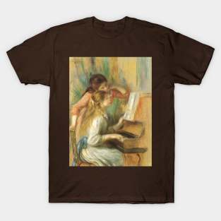 Young Girls at the Piano by Pierre Renoir T-Shirt